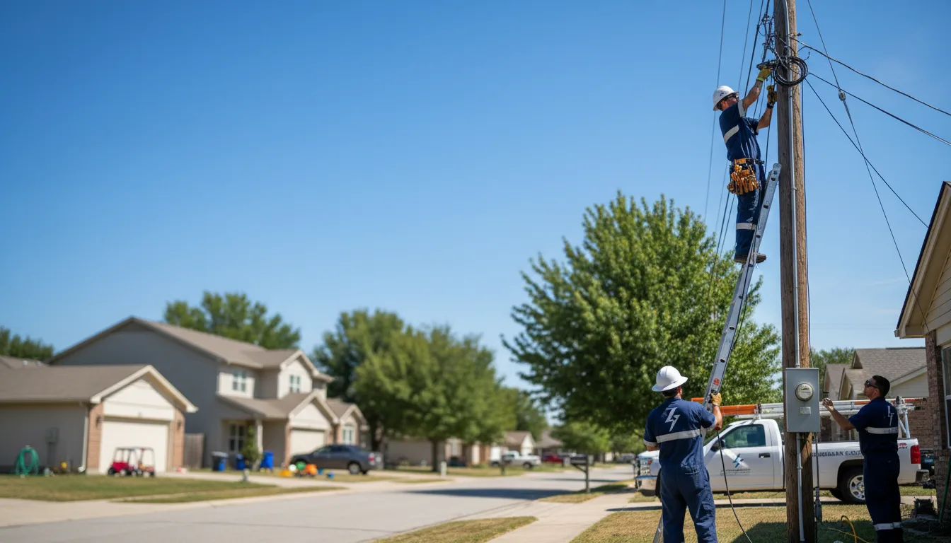 Residential electrician providing installation services in Sidell, IL